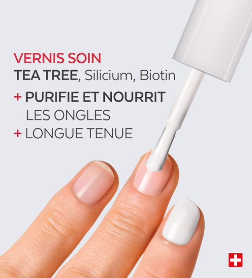 Vernis Color Care Tea Tree - Blanc French
