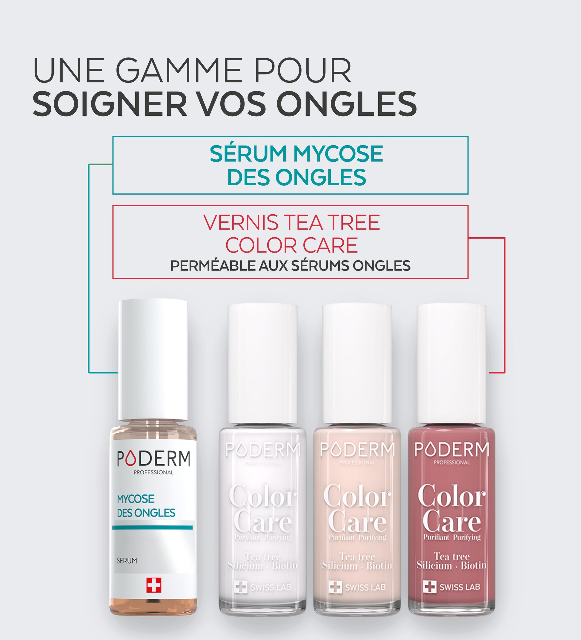 Vernis Color Care Tea Tree - Blanc French