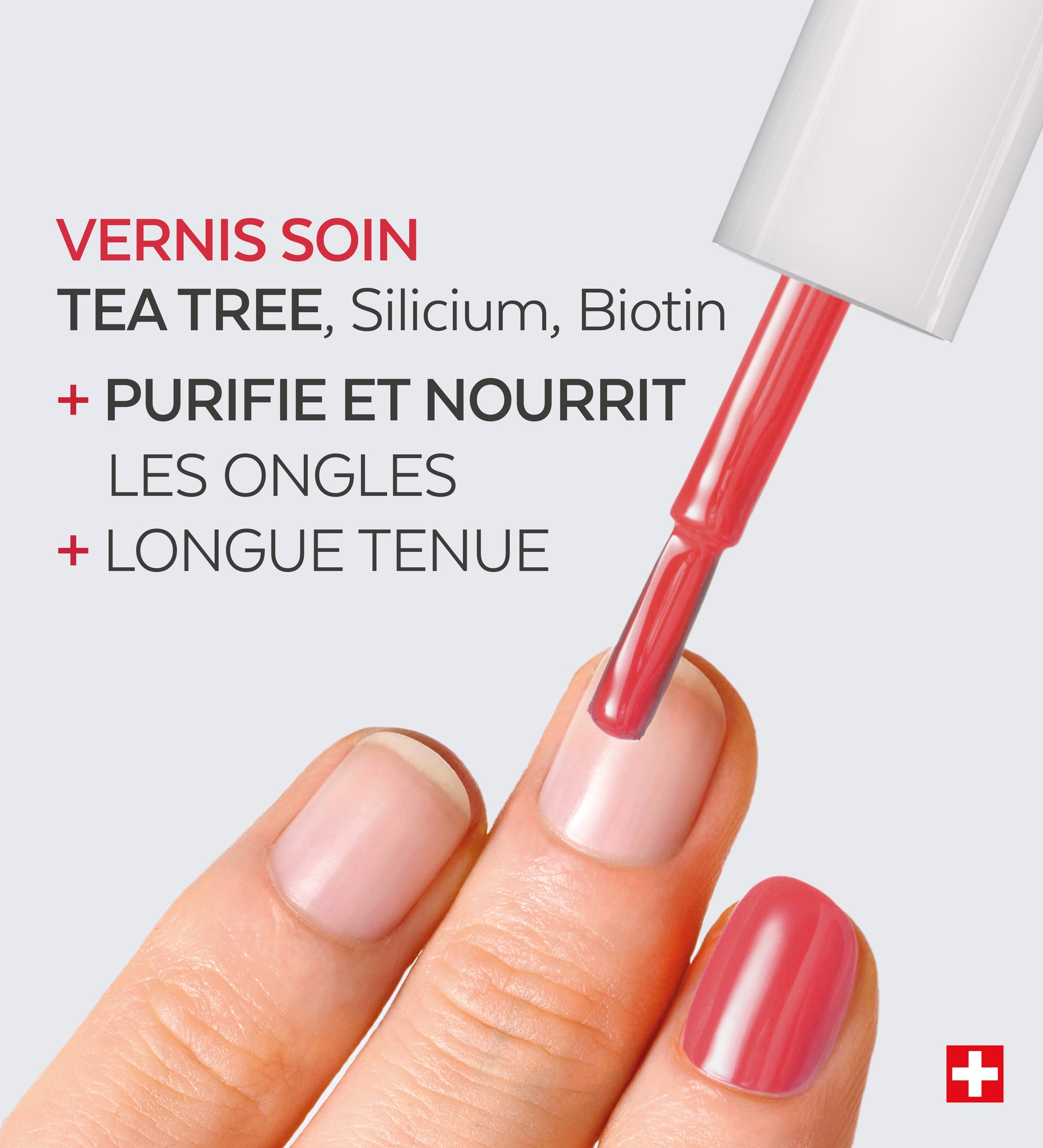Vernis Color Care Tea Tree - Rose Corail