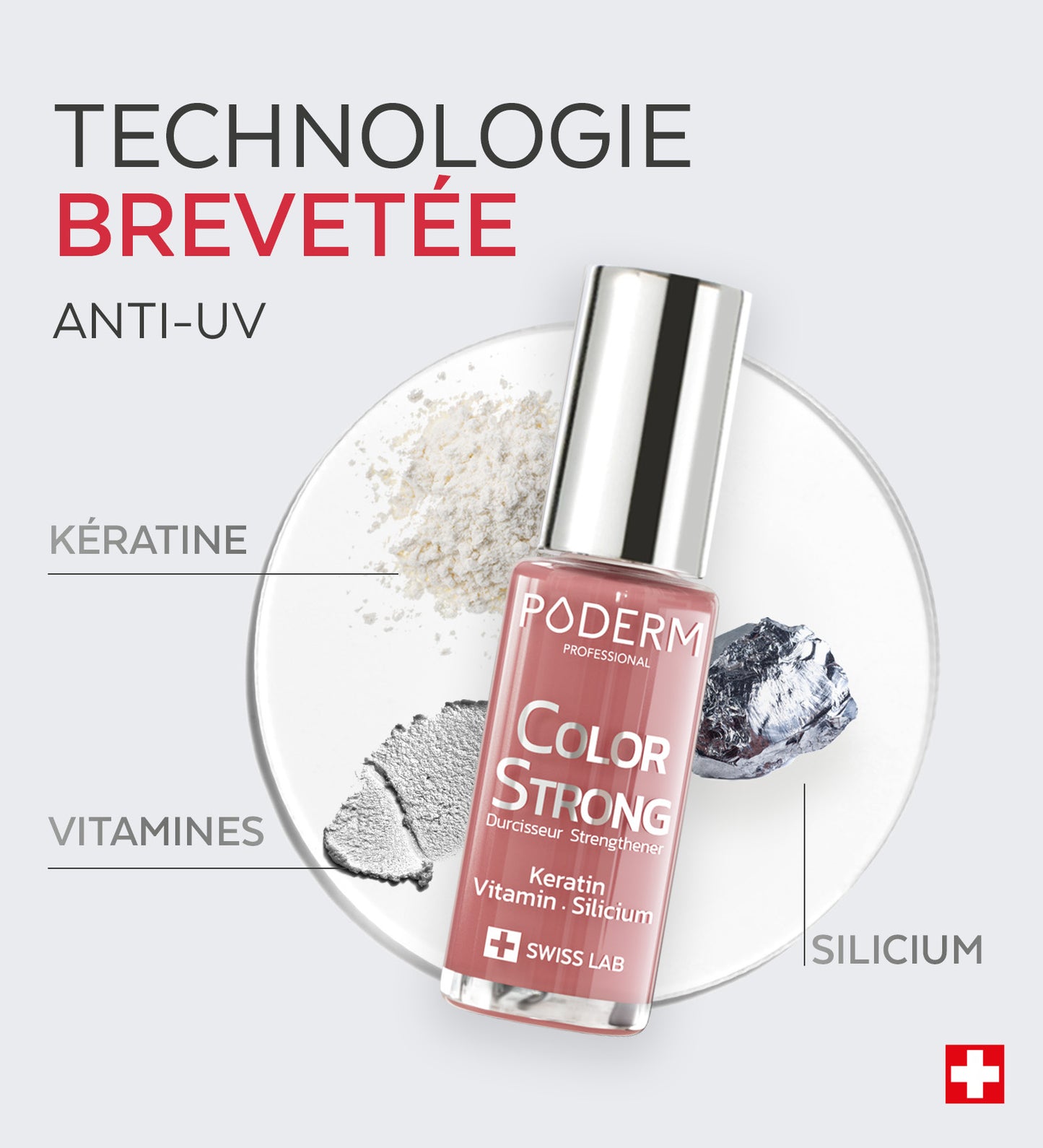Vernis Color Strong Durcisseur - Bois de rose