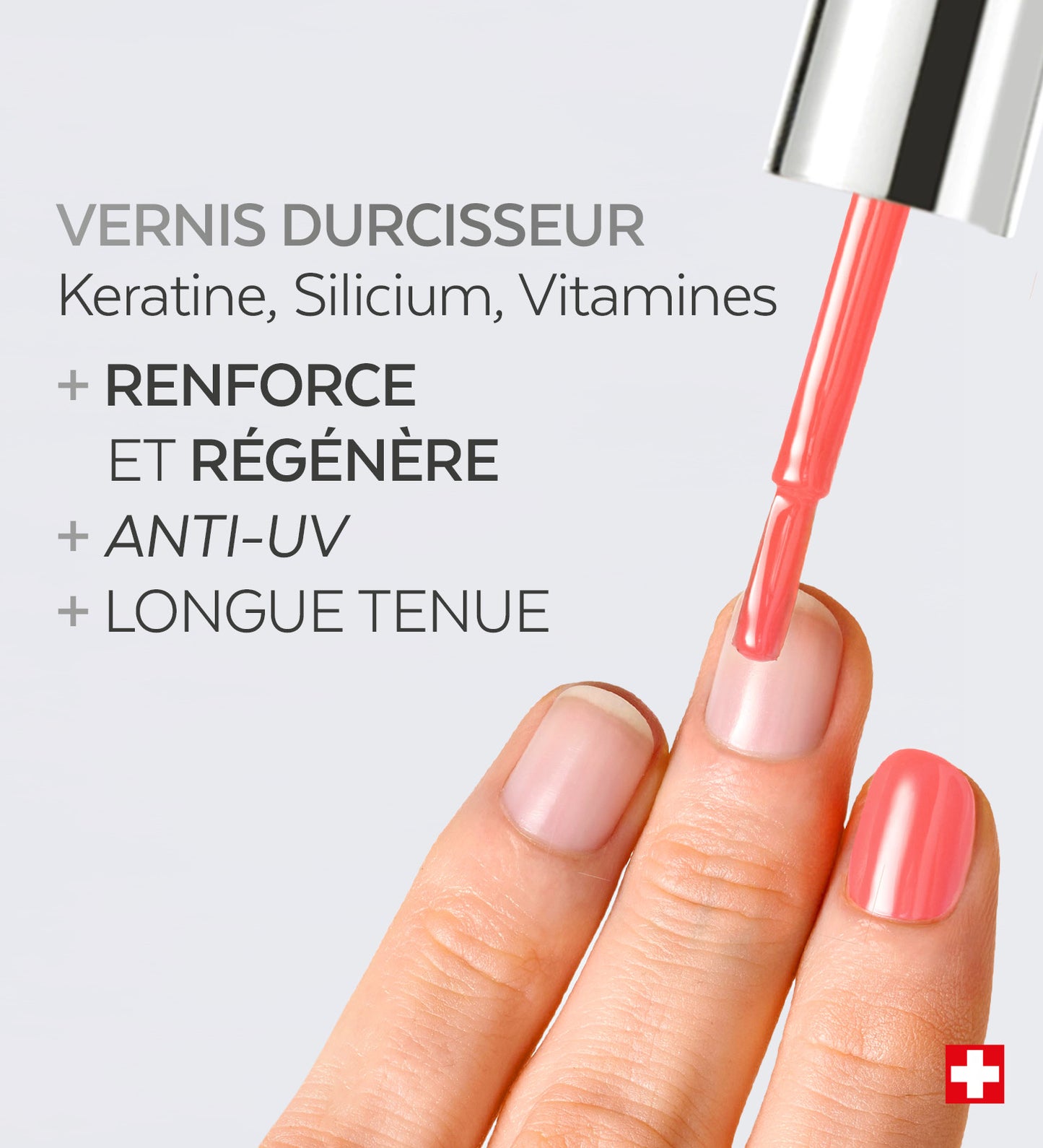 Vernis Color Strong Durcisseur - Corail light