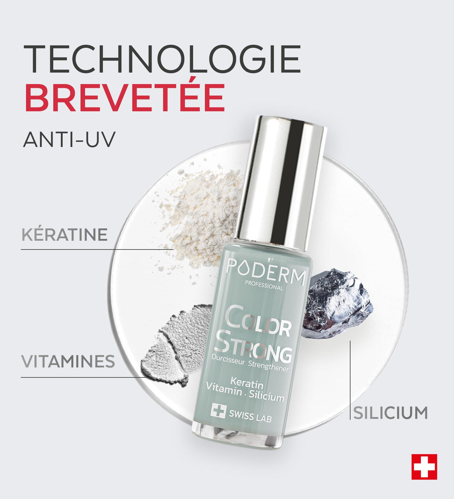 Vernis Color Strong Durcisseur - Soft sage