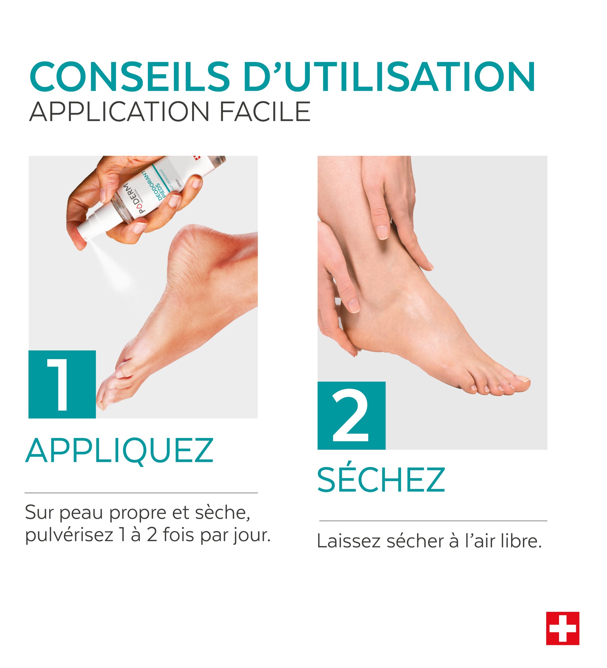 Spray Déodorant Pieds